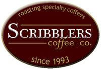 scribblers logo roasting specialty coffees since 1993