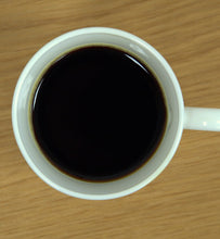 black coffee in white ceramic coffee cup