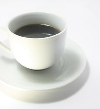 black coffee in white ceramic coffee cup