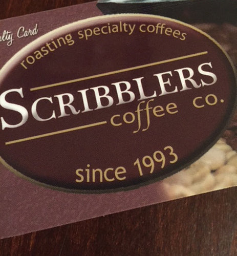 Scribblers Coffee Co. $25.00 Gift Card