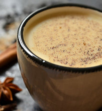 masala chai in gold cup